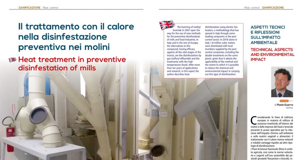 Disinfestazione il trattamento con calore